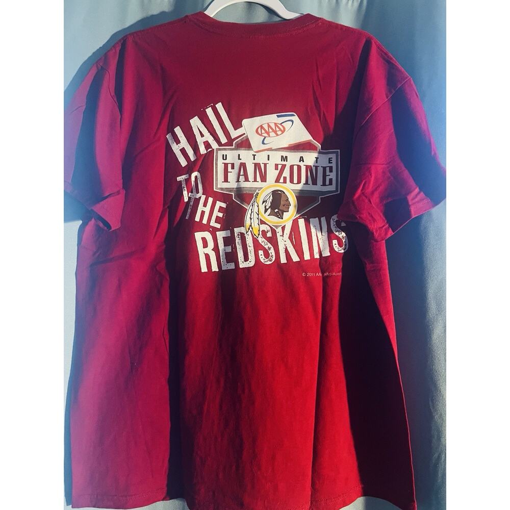 Washington Redskins AAA Ultimate Fan Zone Shirt NFL Commanders NWOT XL Y2K 2011